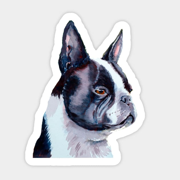 Boston terrier Sticker by doggyshop